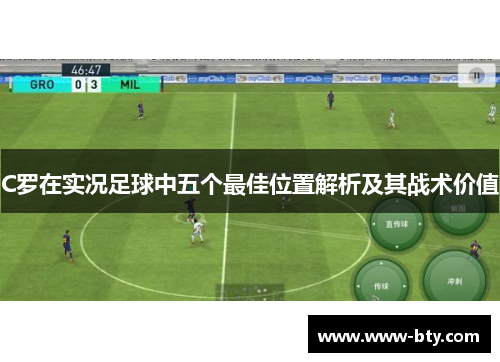C罗在实况足球中五个最佳位置解析及其战术价值